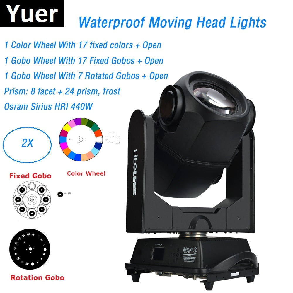 2XLot 440W 20R Waterproof Moving Head Lights