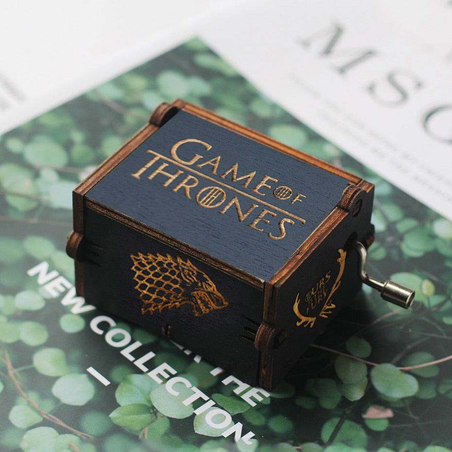 Wooden Hand Crank Game of Thrones Star Wars Juego De Tronos Music Box Theme Wooden Beauty And The Beast Music Box