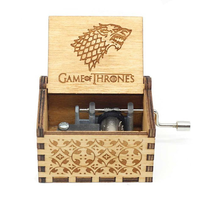 Wooden Hand Crank Game of Thrones Star Wars Juego De Tronos Music Box Theme Wooden Beauty And The Beast Music Box