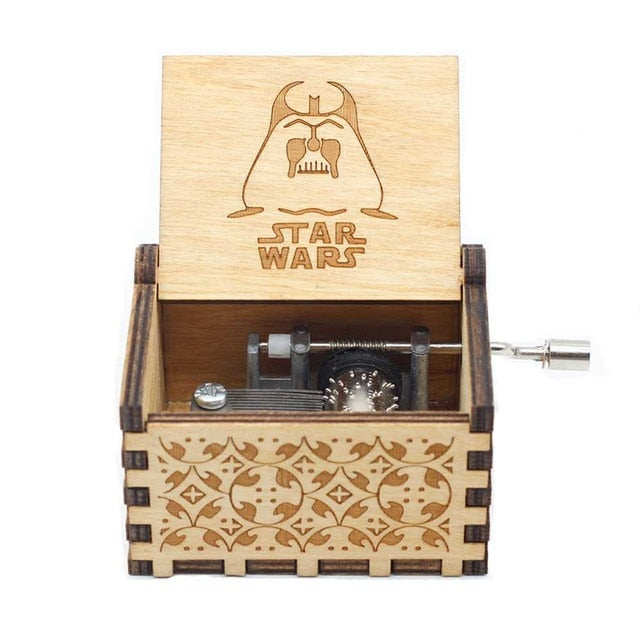 Wooden Hand Crank Game of Thrones Star Wars Juego De Tronos Music Box Theme Wooden Beauty And The Beast Music Box