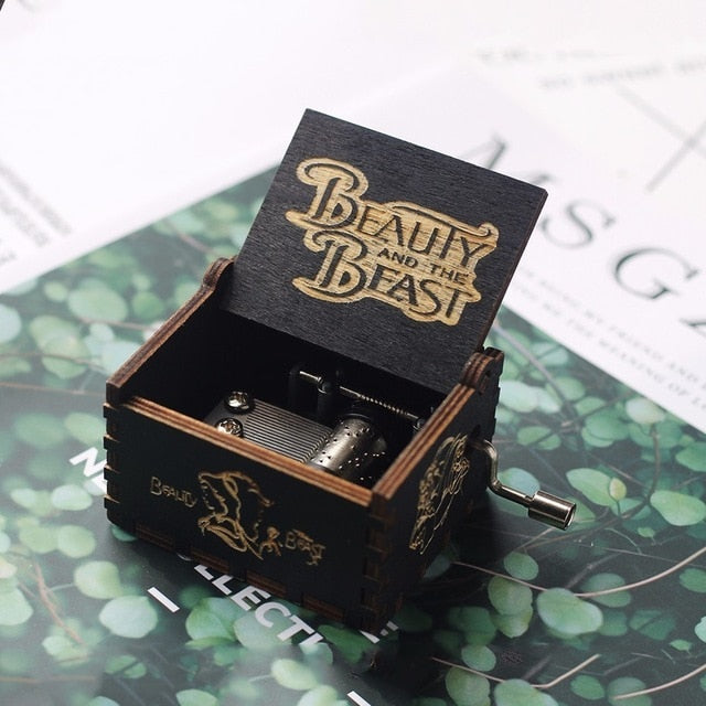 Wooden Hand Crank Game of Thrones Star Wars Juego De Tronos Music Box Theme Wooden Beauty And The Beast Music Box