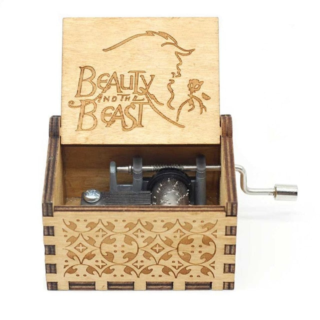 Wooden Hand Crank Game of Thrones Star Wars Juego De Tronos Music Box Theme Wooden Beauty And The Beast Music Box