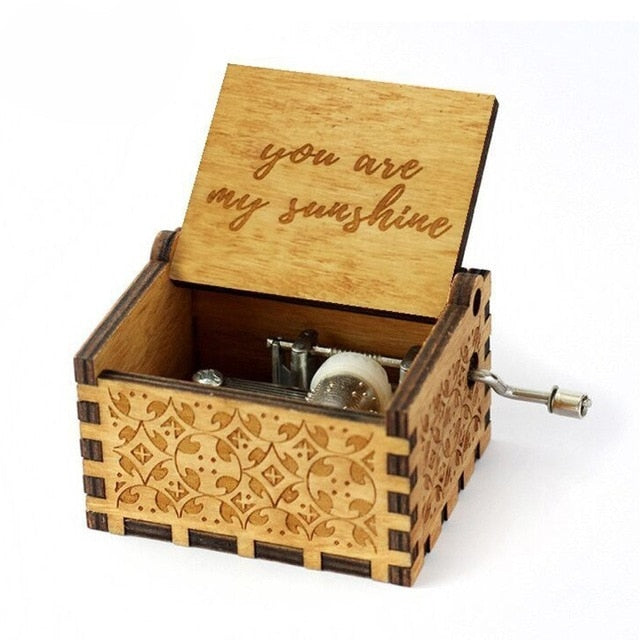 Wooden Hand Crank Game of Thrones Star Wars Juego De Tronos Music Box Theme Wooden Beauty And The Beast Music Box