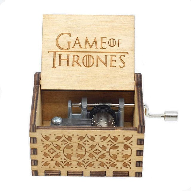 Wooden Hand Crank Game of Thrones Star Wars Juego De Tronos Music Box Theme Wooden Beauty And The Beast Music Box