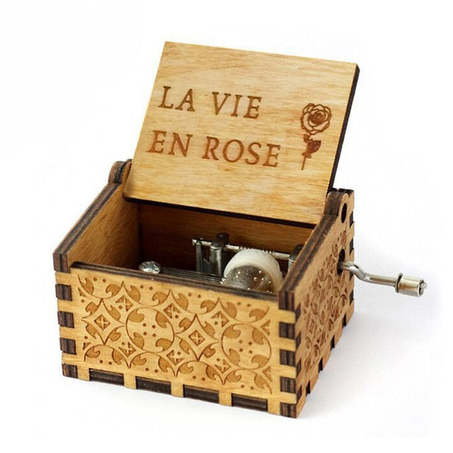 Wooden Hand Crank Game of Thrones Star Wars Juego De Tronos Music Box Theme Wooden Beauty And The Beast Music Box