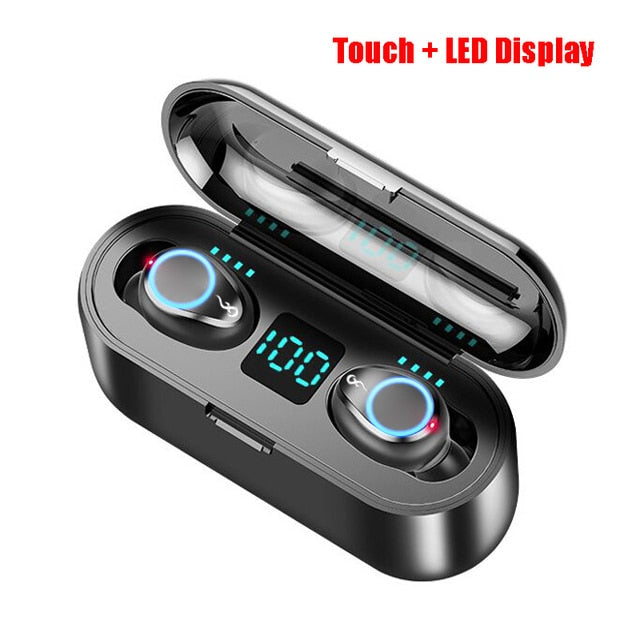 In Ear Bluetooth Earphone air Wireless Earphones Sport Headphones Stereo Earbuds Headset with Mic PowerBank For apple Xiaomi TWS